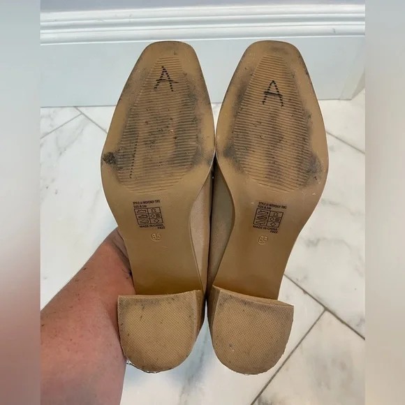 Joie, Wevenly tan suede leather block heel loafers size 8.5 work office comfort - Picture 10 of 11